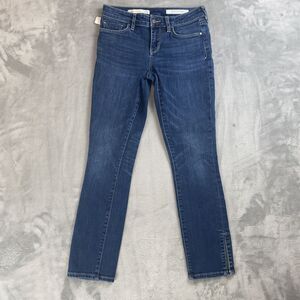 Pilcro and the Letterpress Jeans Womens 26 Blue Stet Split Ankle Stretch